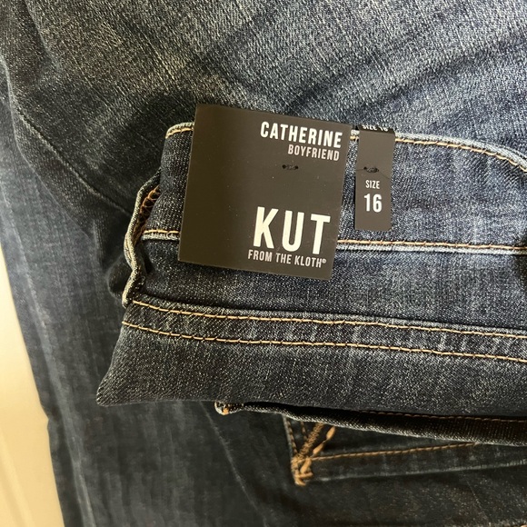 Kut from the Kloth Catherine Boyfriend Jeans Size 16 NWT - Picture 2 of 4